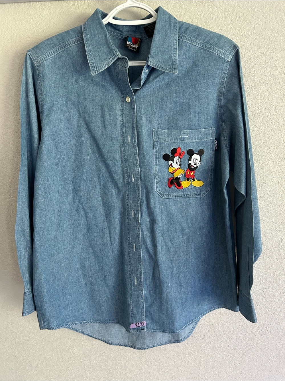 Vintage Disney Mickey unlimited Jerry Leigh button down denim